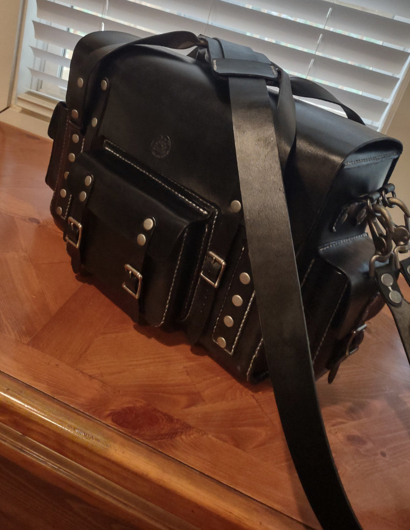 Custom handcrafted leather bags showcasing unique design and quality craftsmanship for discerning style