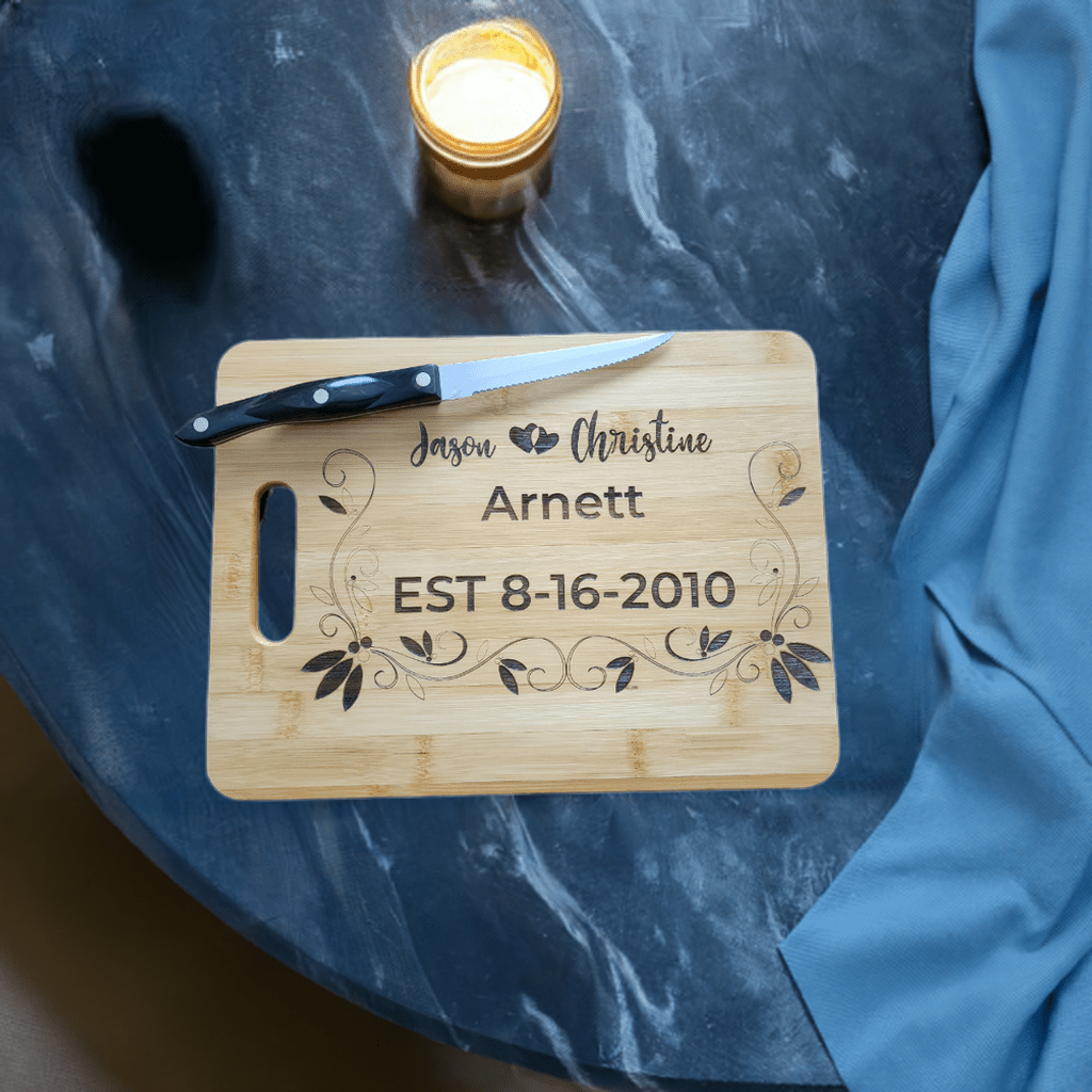 Laser Engraved Bamboo Cutting Boards: Unique Gifts - Fox Tree Creations