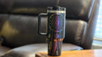 Custom Engraved Breathe 40oz Tumbler with Dreamcatcher Design and Black Finish