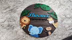 Custom Nursery Sign by Fox Tree Creations - Jungle Safari - Fox Tree Creations