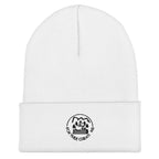 White Fox Tree Creations Knit Beanie for Everyone with a stylish logo design