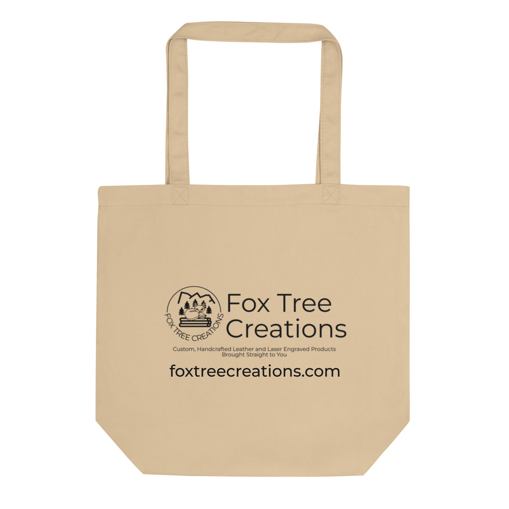 Fox Tree Creations eco-friendly tote bag for gifts with a simple design and sturdy handles