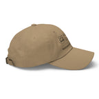 Fox Tree Creations engraved logo hat in tan with adjustable strap for a comfortable fit