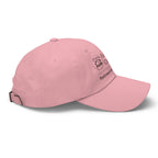 Pink Fox Tree Creations hat featuring an engraved logo for a stylish accessory.