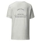 Fox Tree Creations Custom T-Shirt, a unique gift t-shirt for men and women in a gray color on the back