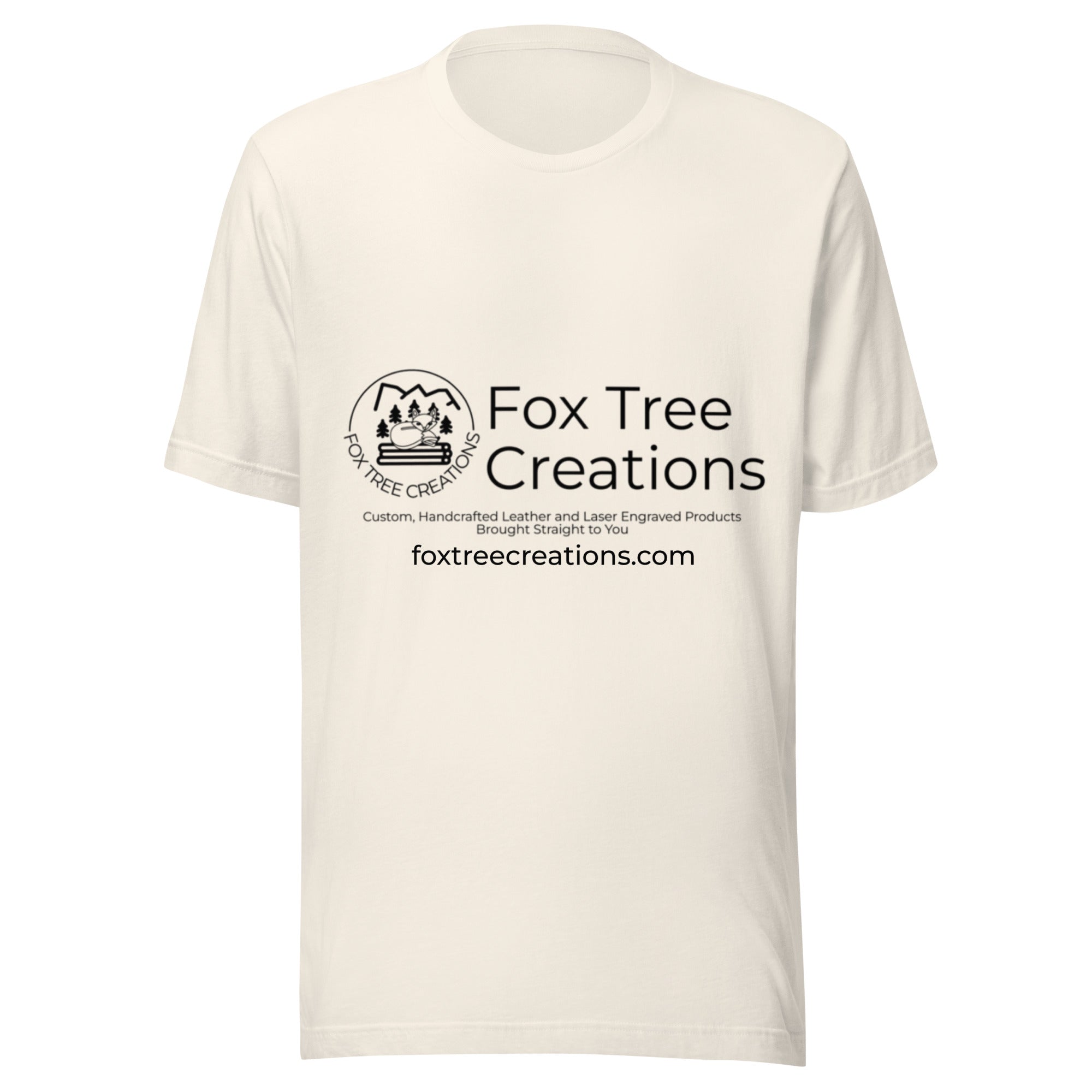 Fox Tree Creations Custom T-Shirt, a unique gift t-shirt for men and women in a light color