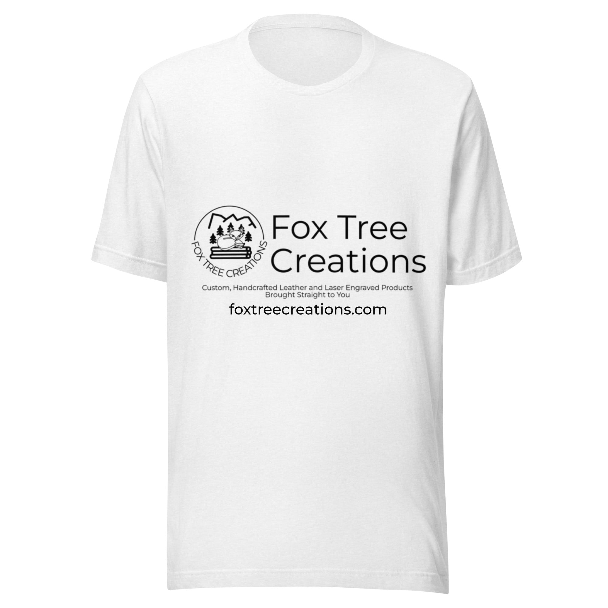 Fox Tree Creations Custom T-Shirt, a unique gift t-shirt for men and women in white