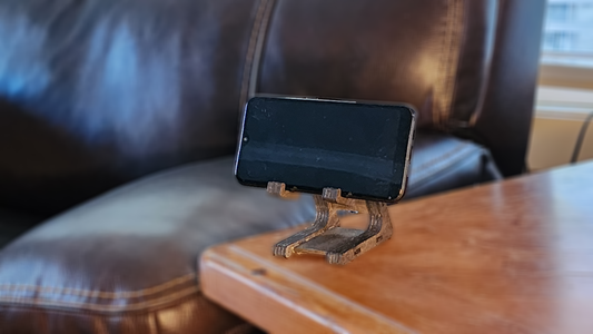 Personalized device stand by Fox Tree Creations, designed for stable phone or tablet use on any surface